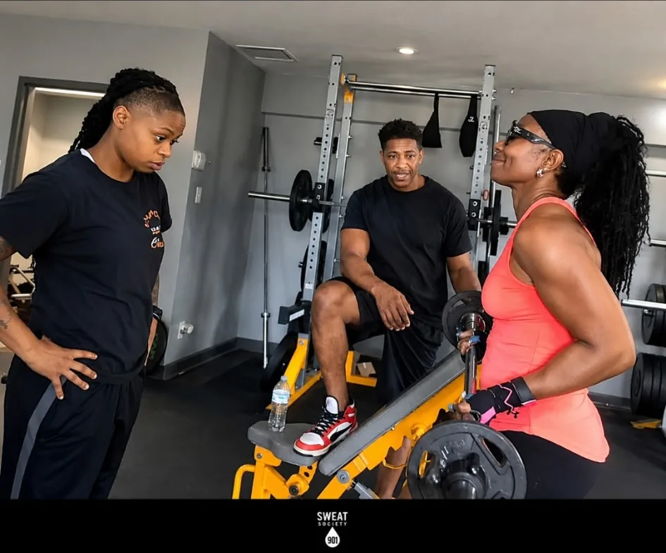 Small-group training session at Sweat Society 901 in Memphis
