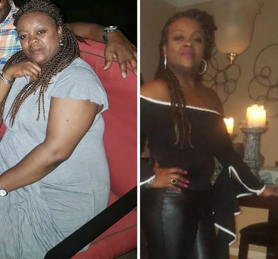 Sweat Society 901 nutrition coaching client transformation in Memphis — before and after